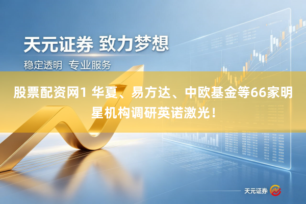 股票配资网1 华夏、易方达、中欧基金等66家明星机构调研英诺激光！